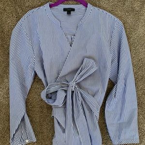 Jcrew wrap blouse